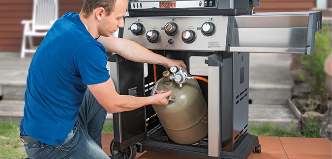 Gasflasche im Unterschrank des Gasgrills lagern - auch bei großer Hitze?